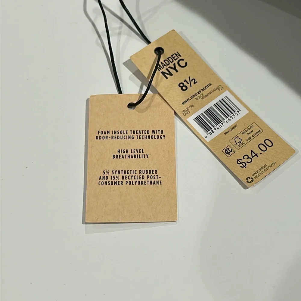 MADDEN NYC Women's Side Zip Bootie 81/2 - Picture 14 of 14